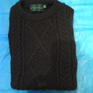 Men’s hand knit fisherman’s sweater